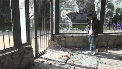 Así ha quedado lo que antes era un restaurante en Collado Villalba