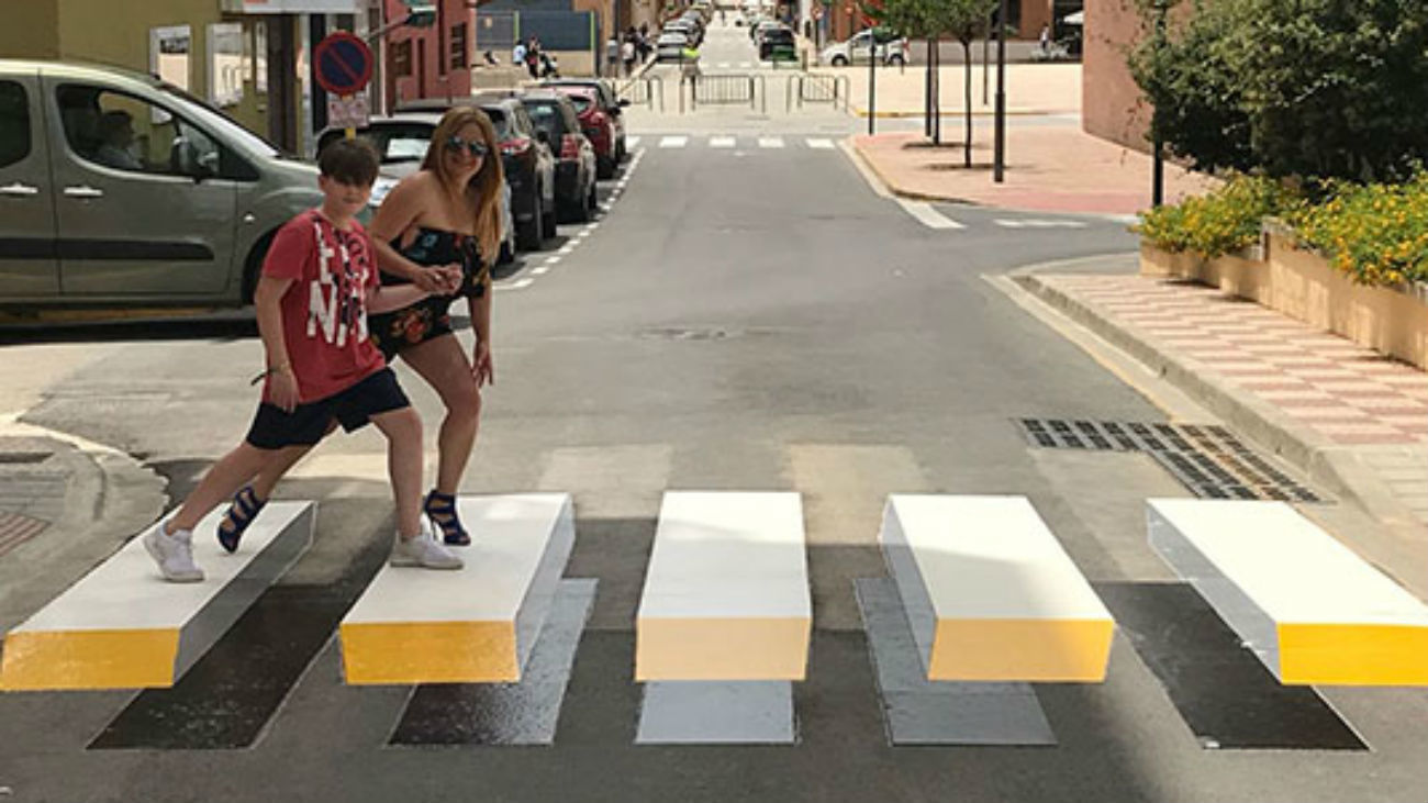 El  Ayuntamiento de Fuenlabrada instalará pasos de cebra 3D y sensores de proximidad