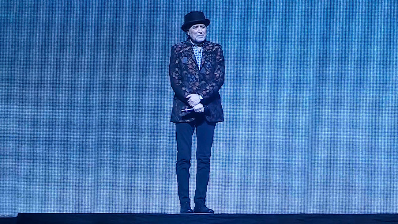 Joaquín Sabina, en un concierto con Joan Manuel Serrat