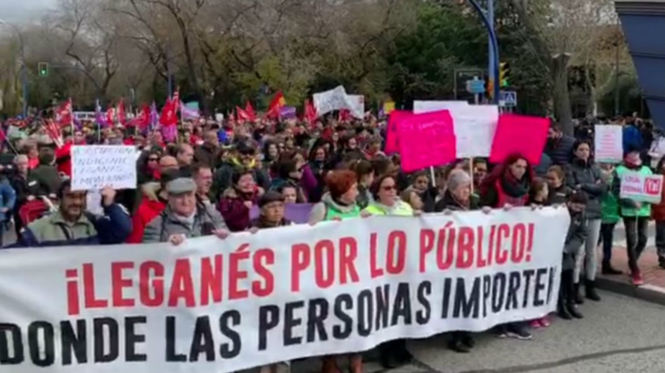 Manifestación en Leganés (Foto: Jesús Valbuena)