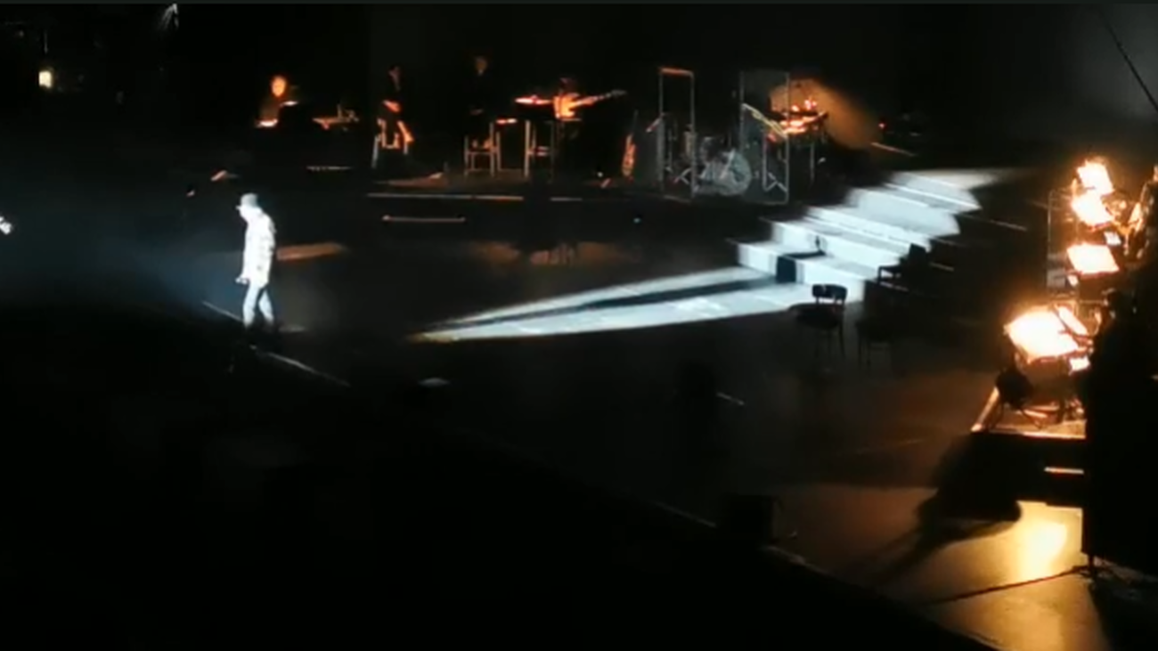 Joaquín Sabina, justo antes de su caída en el Wizink Center