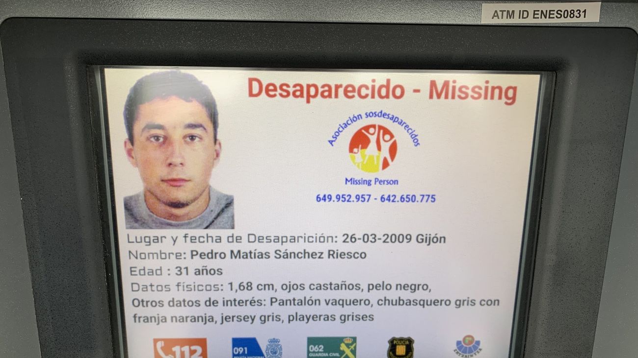 Alerta de Pedro Matías en un cajero | SOS Desaparecidos