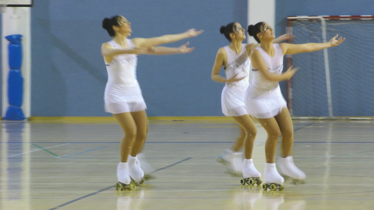 El mejor patinaje artístico por grupos sobresale en Coslada