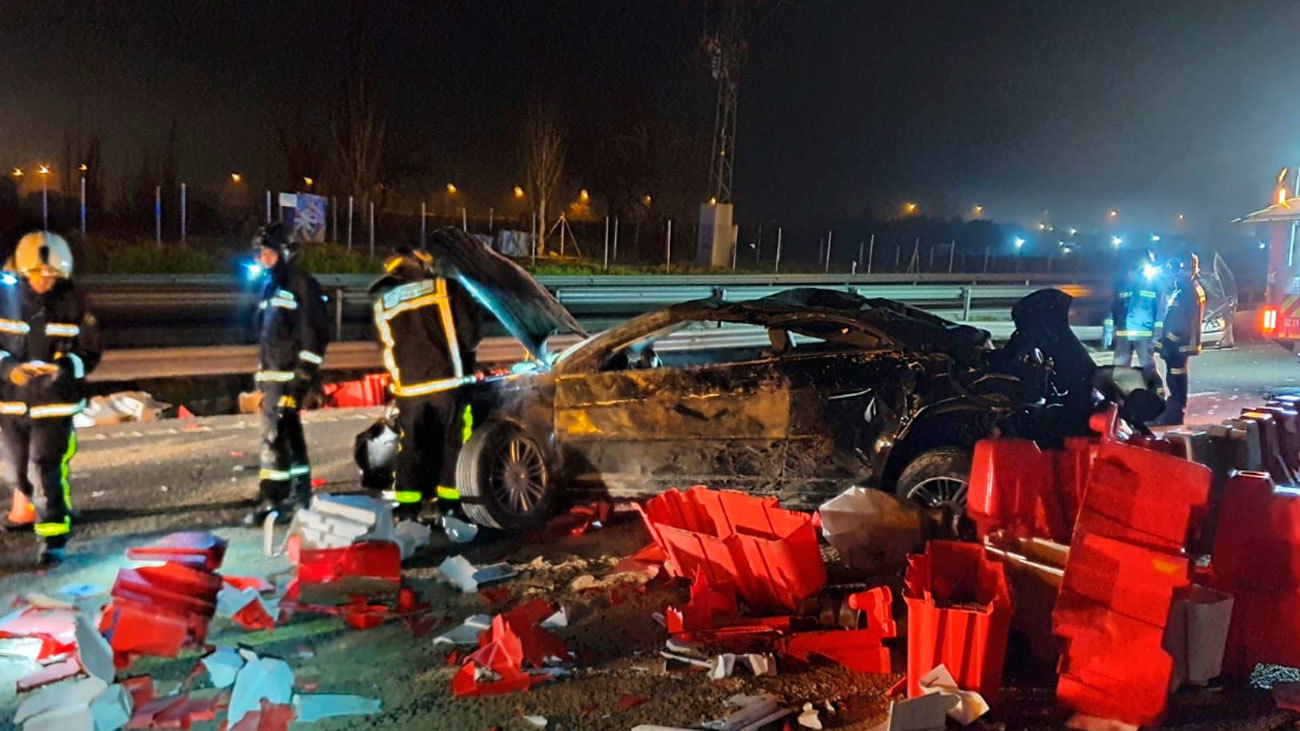 Accidente en la A-5, a la altura de Navalcarnero, con un herido leve