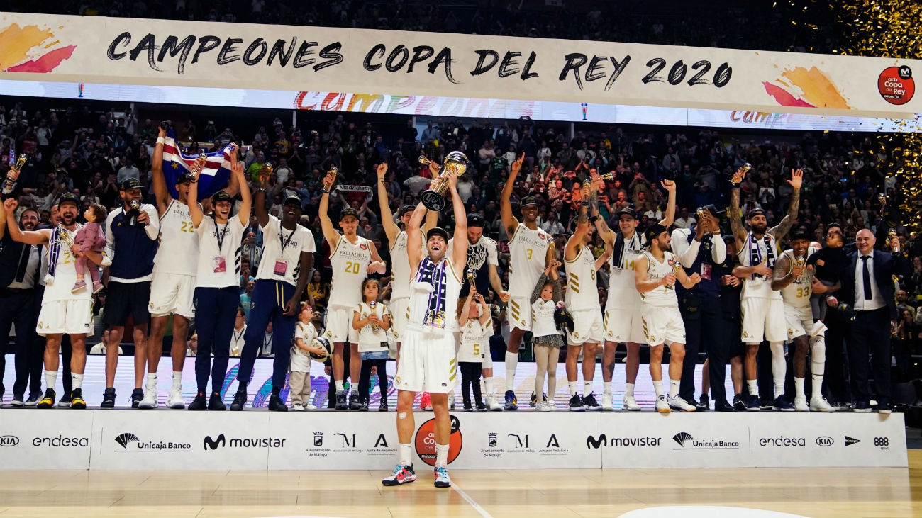 68-95. El Real Madrid arrasa al Unicaja para ganar su 28ª Copa