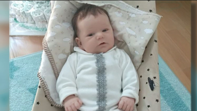 Izán, un bebé madrileño de Villalbilla , espera un trasplante de médula urgente