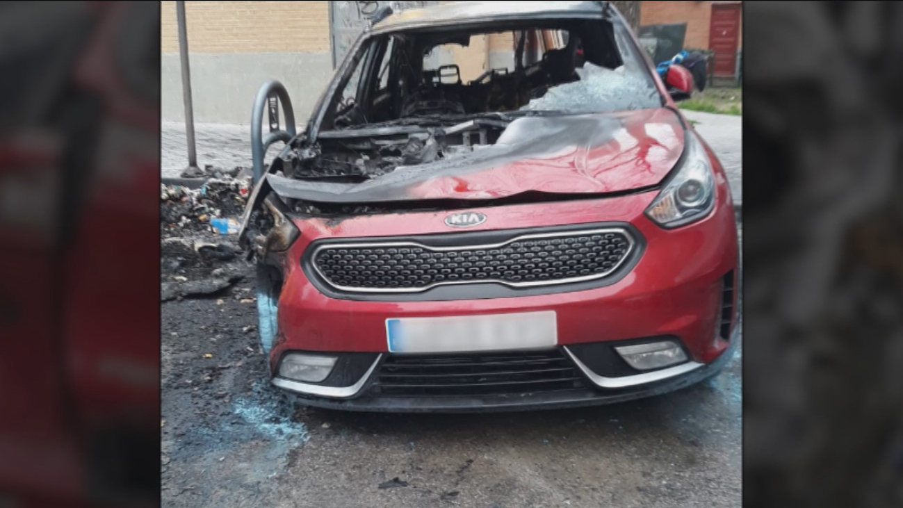 Noche de vandalismo en Moratalaz