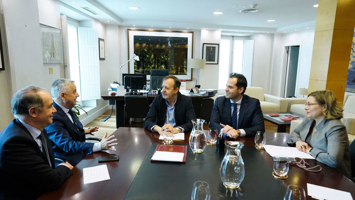 Ignacio Aguado, con la Asociación de Familias Numerosas