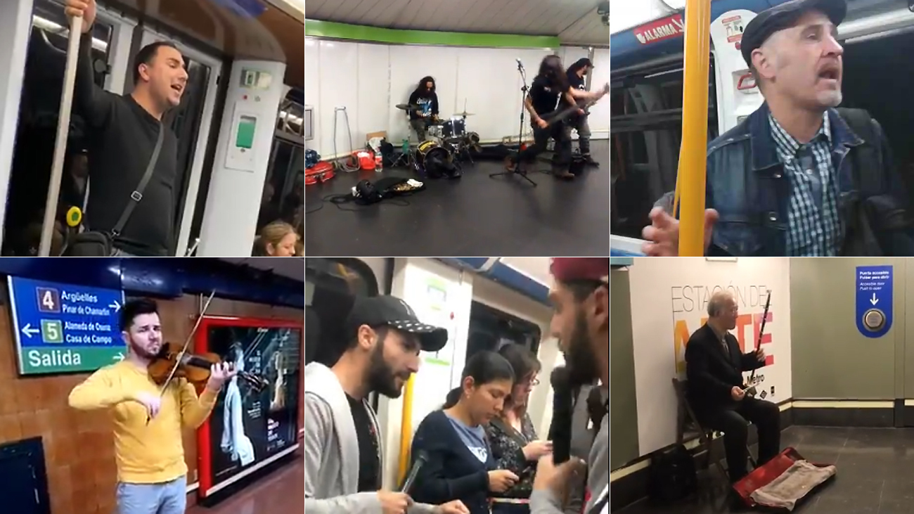 Musicos callejeros de Madrid