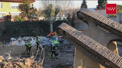 Herido un obrero en Pozuelo al volcar una excavadora