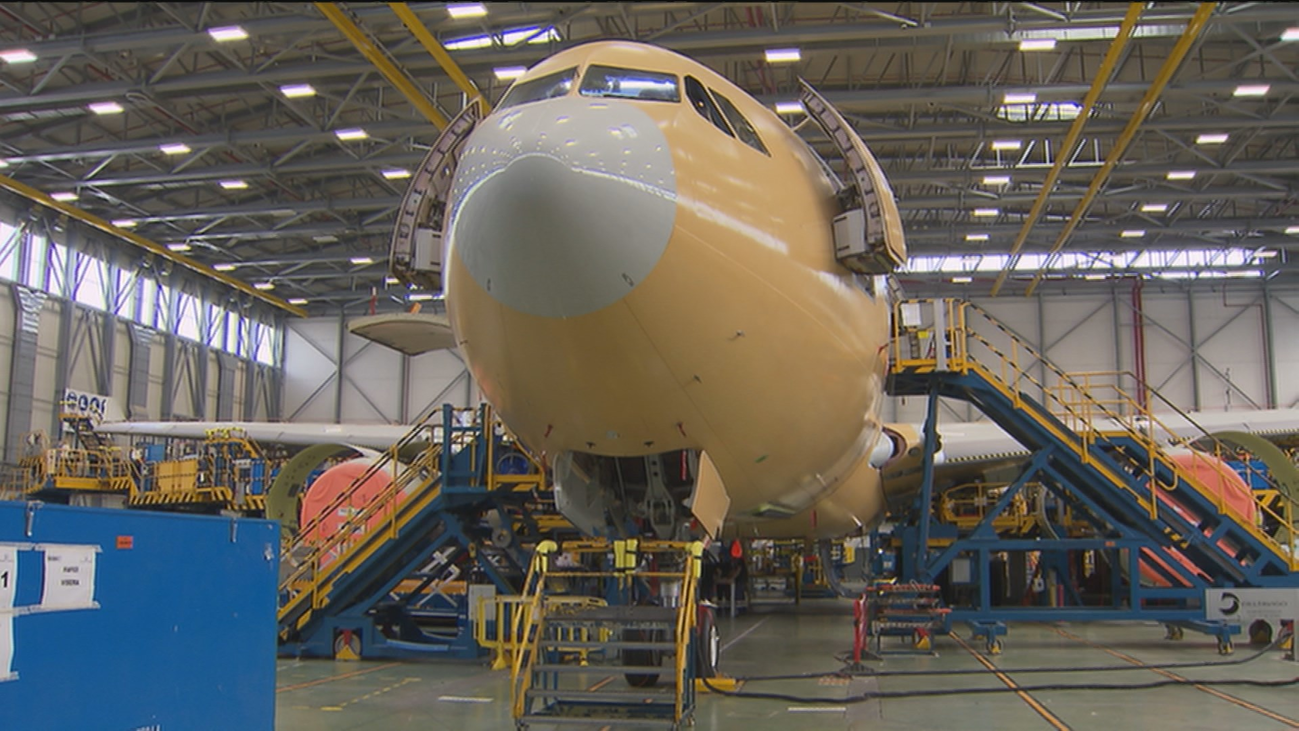 Los trabajadores de Airbus en Getafe se concentran en protesta por el ERE