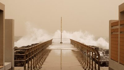 La calima paraliza Canarias