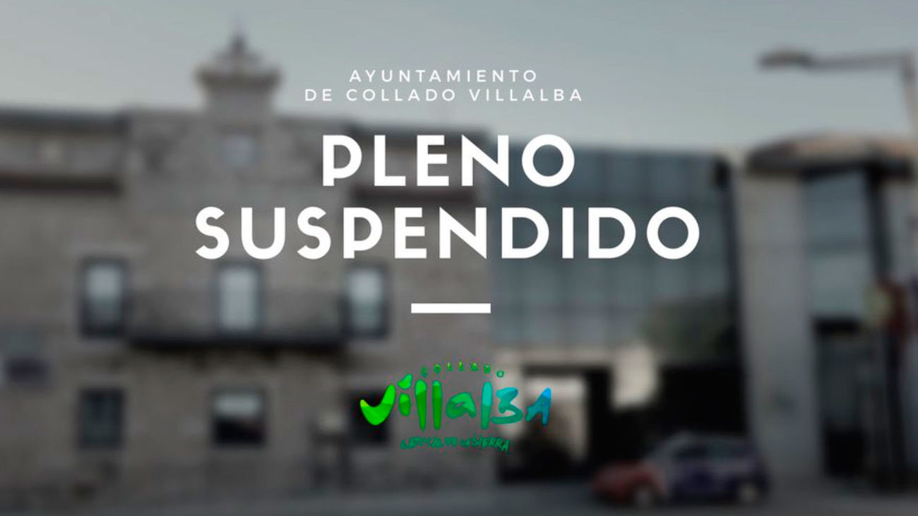 Suspendido el pleno en Collado Villalba por la protesta de un grupo de vecinos