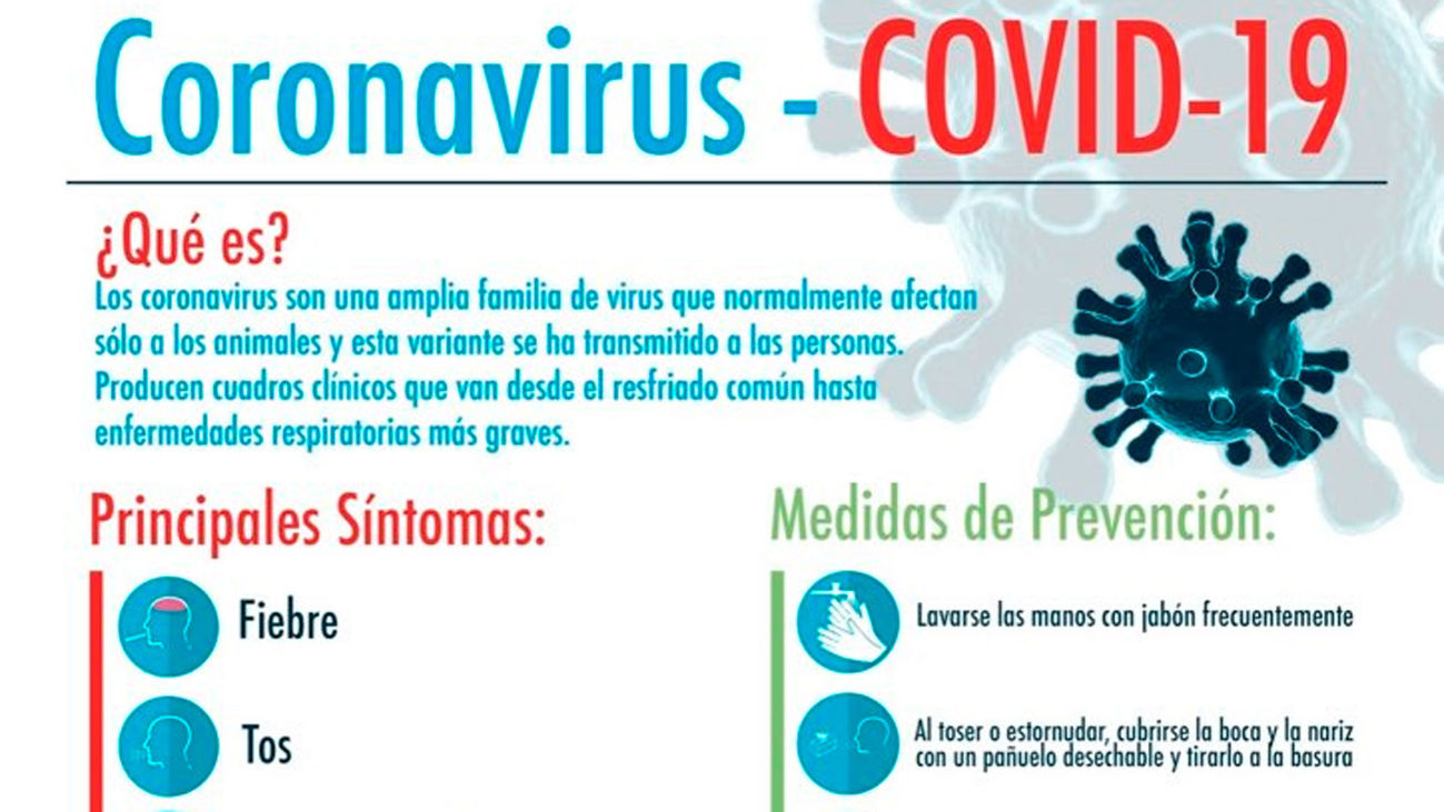 Folleto explicativo sobre el coronavirus de la Comunidad de Madrid