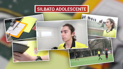 Álvaro, árbitro de fútbol a los 16 años