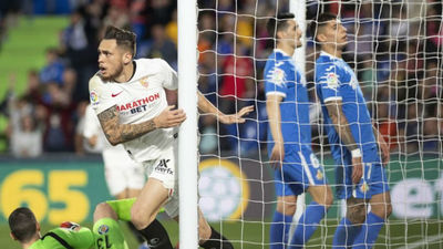 0-3. El Getafe pierde con un Sevilla superior