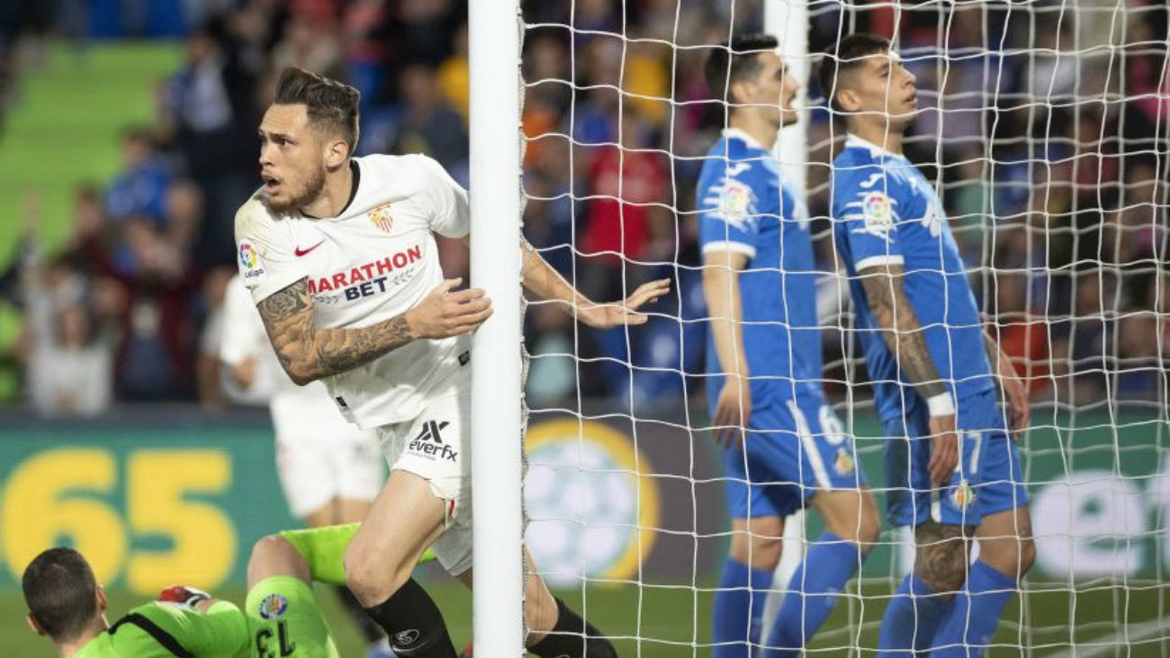 0-3. El Getafe pierde con un Sevilla superior