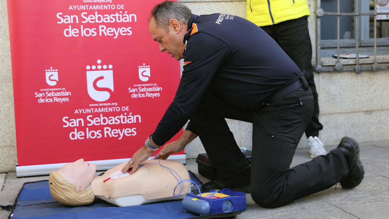 Presentación de desfibriladores en San Sebastián de los Reyes