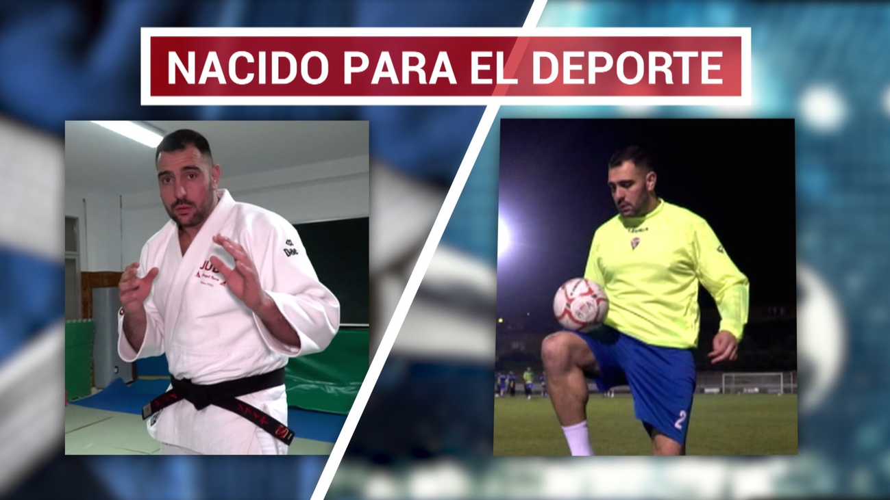 Ángel Parra, judoca y jugador del Real Aranjuez