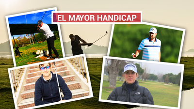 Marc, Alejandro y Raúl, tres invidentes apasionados del golf