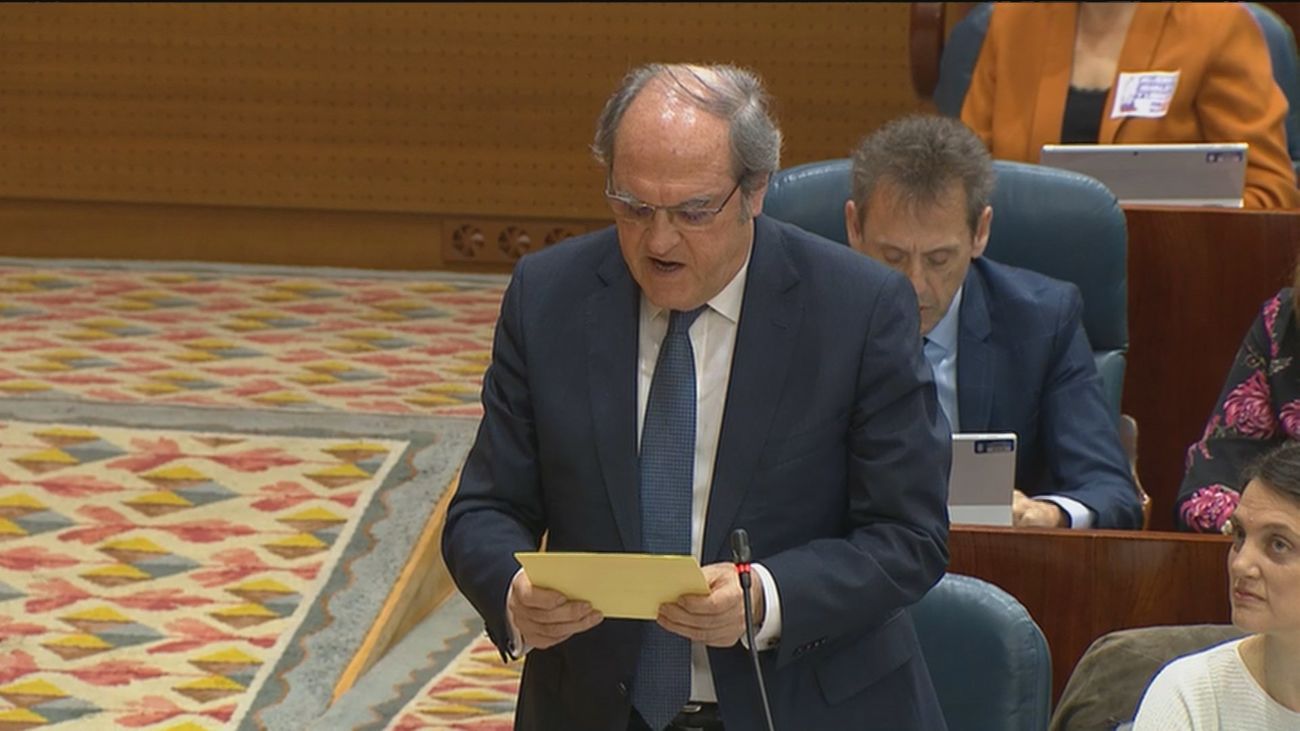 Ángel Gabilondo, portavoz del PSOE en la Asamblea de Madrid