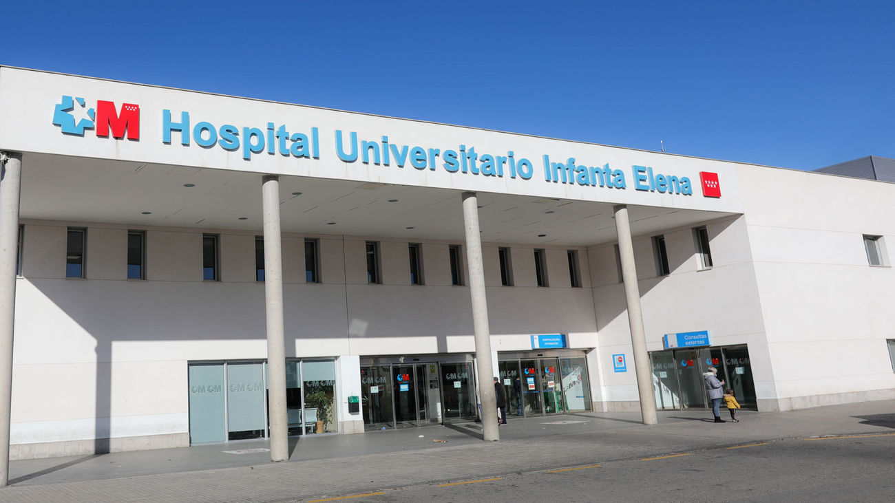 Acceso principal al hospital Infanta Elena de Valdemoro