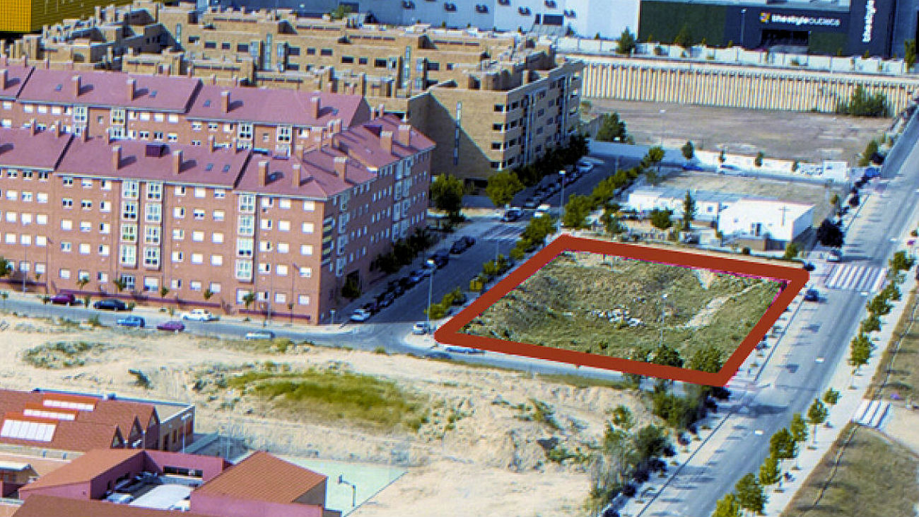 Parcela donde se construirá el Centro de Salud de Dehesa Vieja