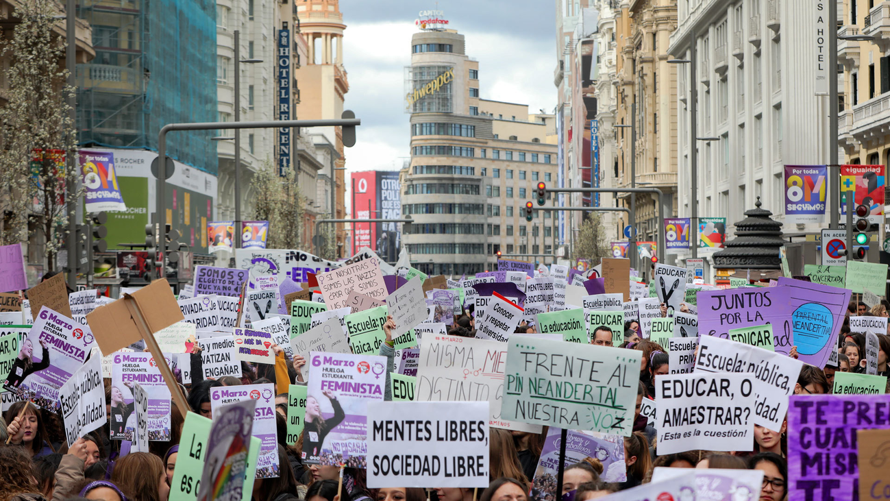 Comienzan los actos reivindicativos en Madrid por el Día de la Mujer