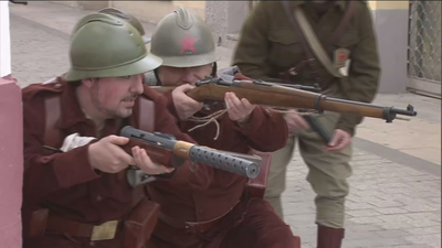 Una escaramuza urbana en la décima edición de las Jornadas de la Batalla del Jarama