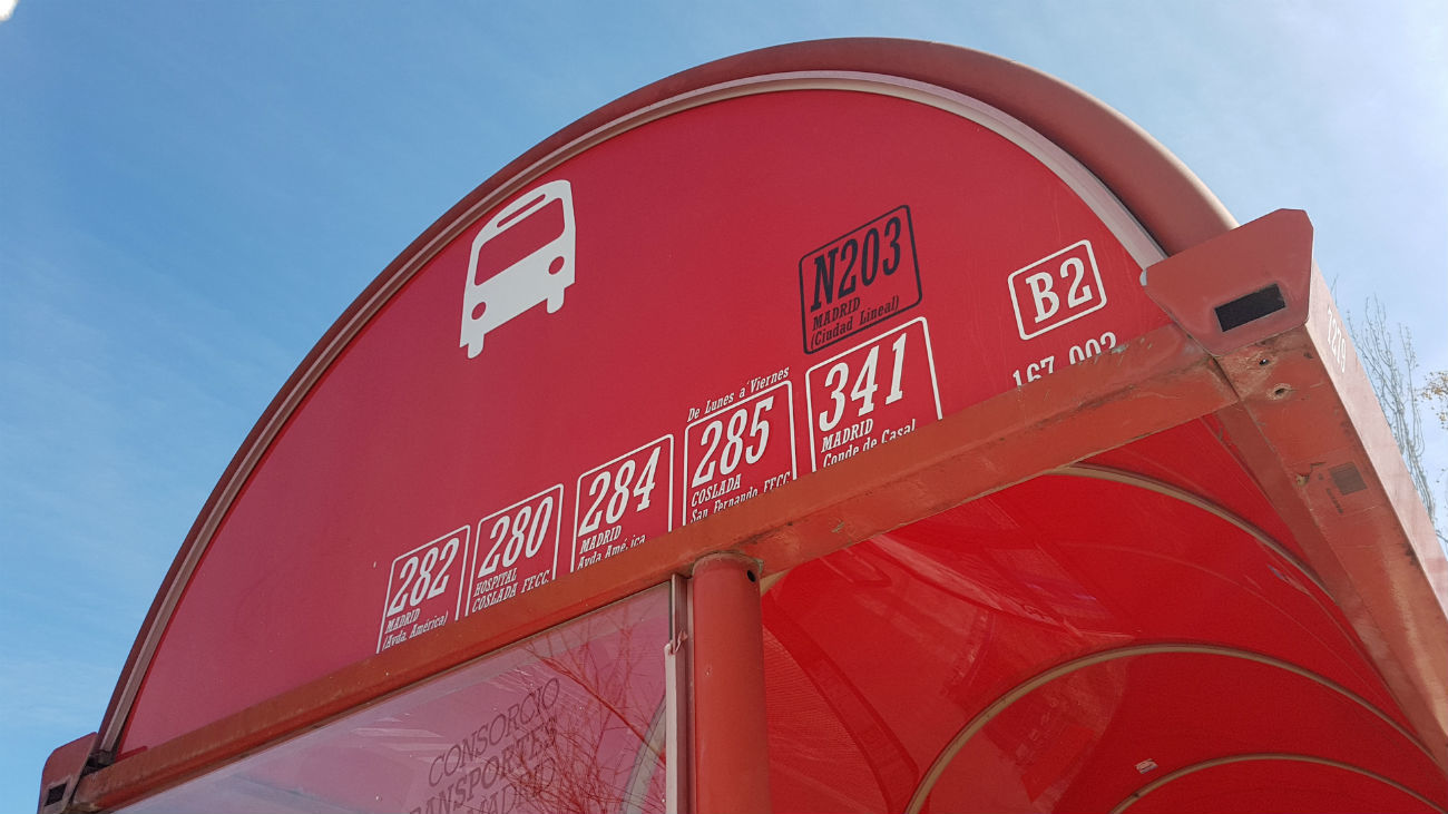 Parada de autobús de Velilla