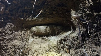 Localizan un proyectil de la Guerra Civil en el Parque Forestal de Vicálvaro