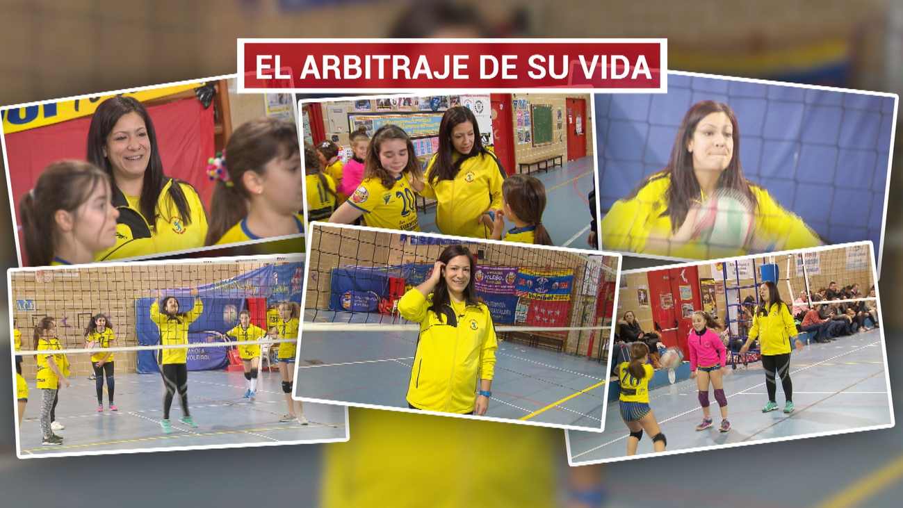 Gloria Osuna entrena y arbitra pese a su avanzado embarazo