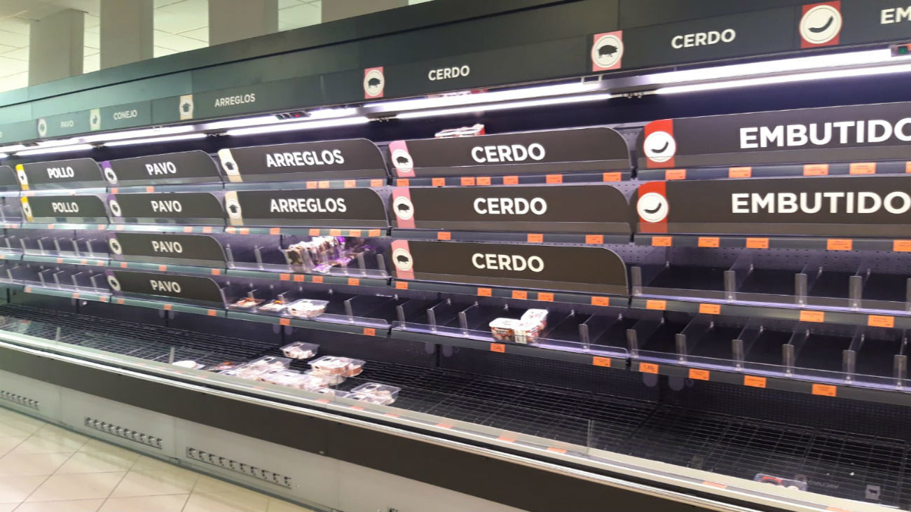 Estantería de un supermercado