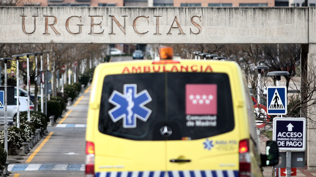 Acceso a urgencias del Hospital de Alcorcón