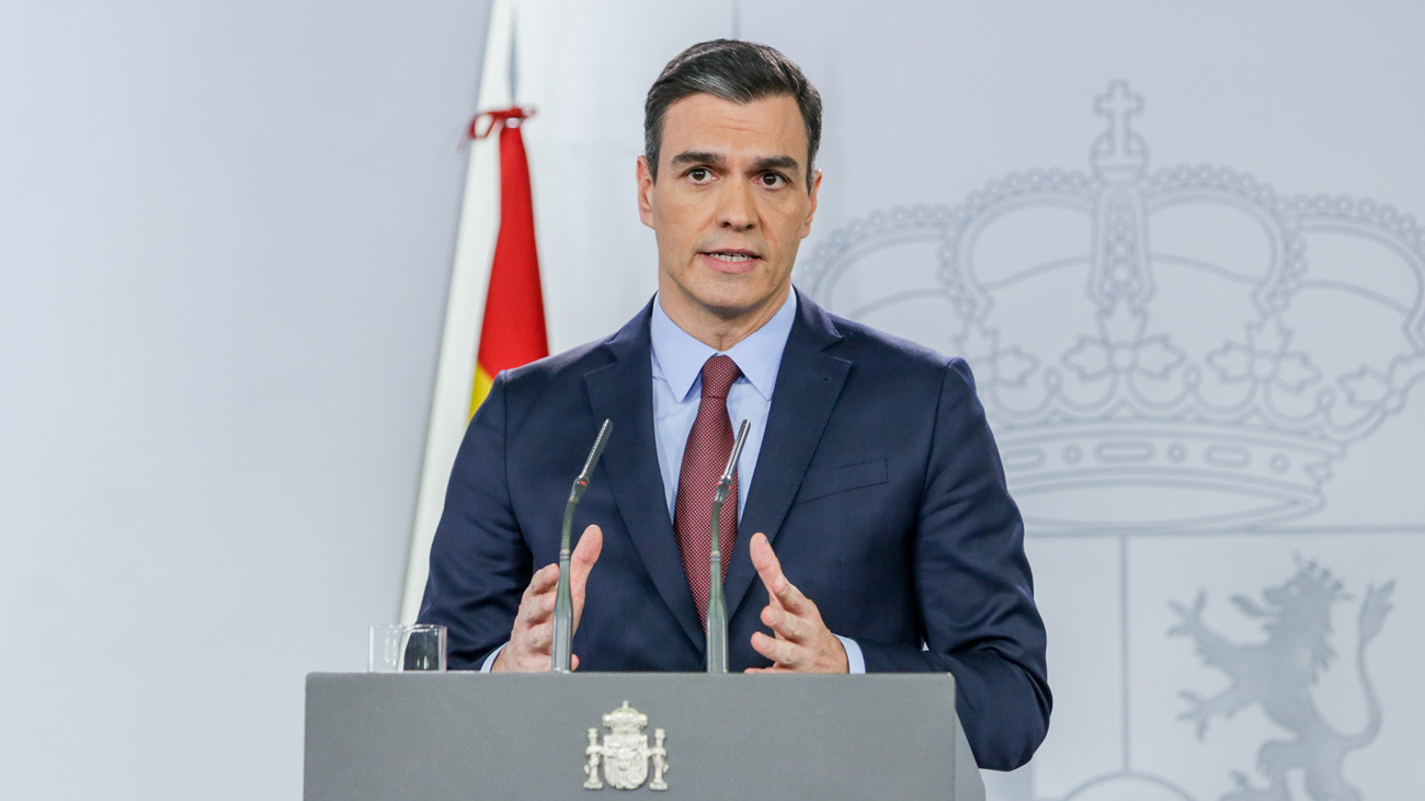 Comparecencia de Pedro Sánchez en Moncloa para informar sobre el coronavirus