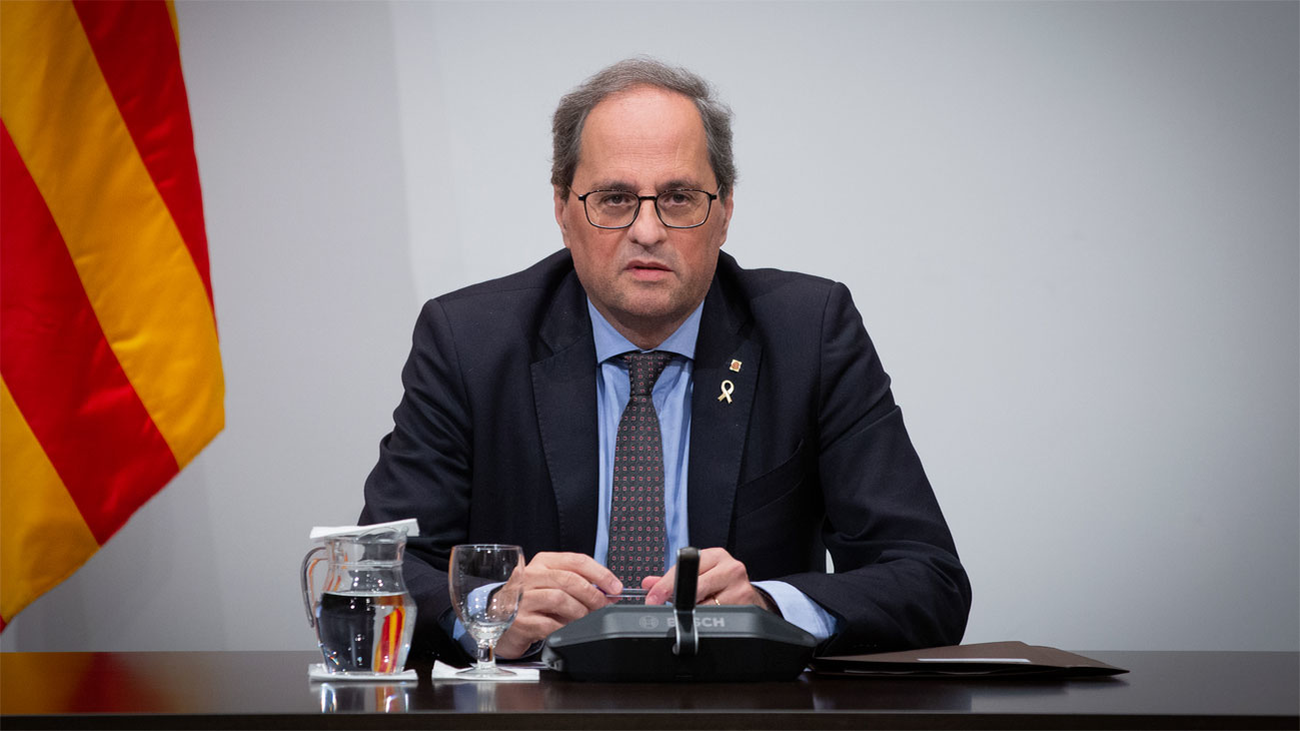 Torra anuncia el confinamiento de Cataluña por el coronavirus
