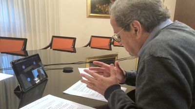 Torra, confinado tras dar positivo por coronavirus