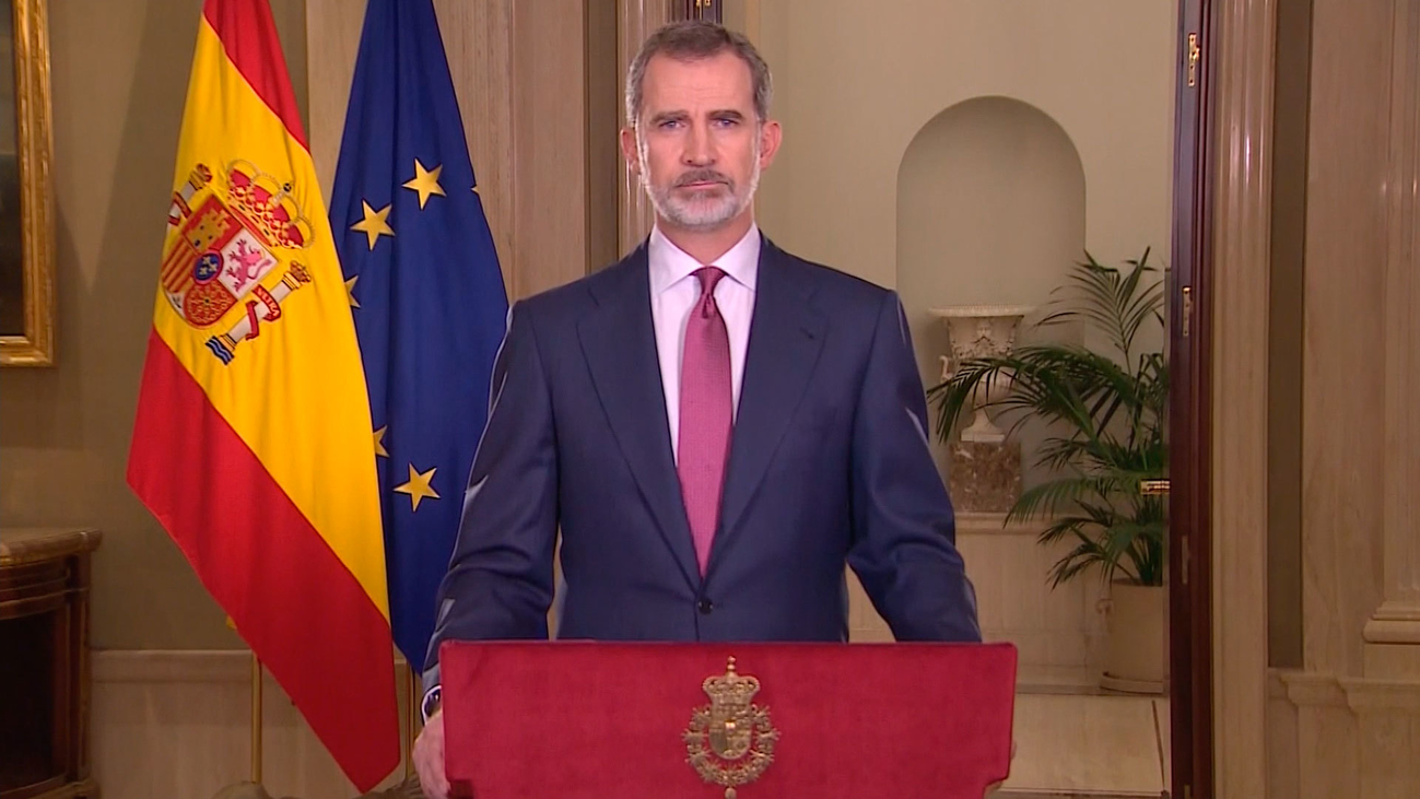 El Rey pide unidad, responsabilidad, civismo y humanidad ante la crisis del coronavirus