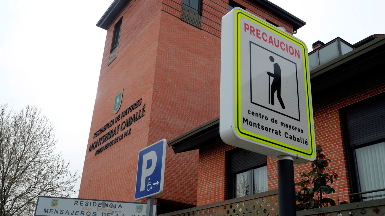 Vista de la residencia Montserrat Caballé, gestionada por Mensajeros de la Paz en el barrio de Barajas de Madrid.