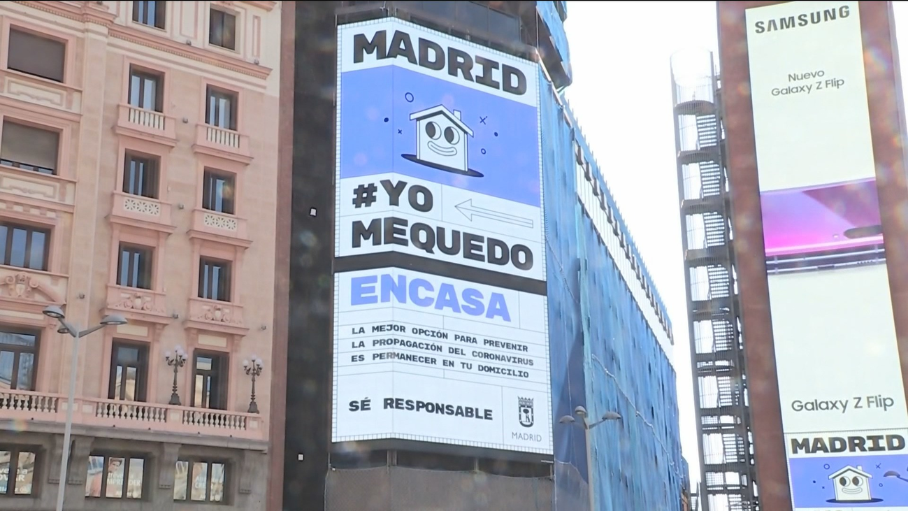 Madrid, irreconocible una semana después del confinamiento