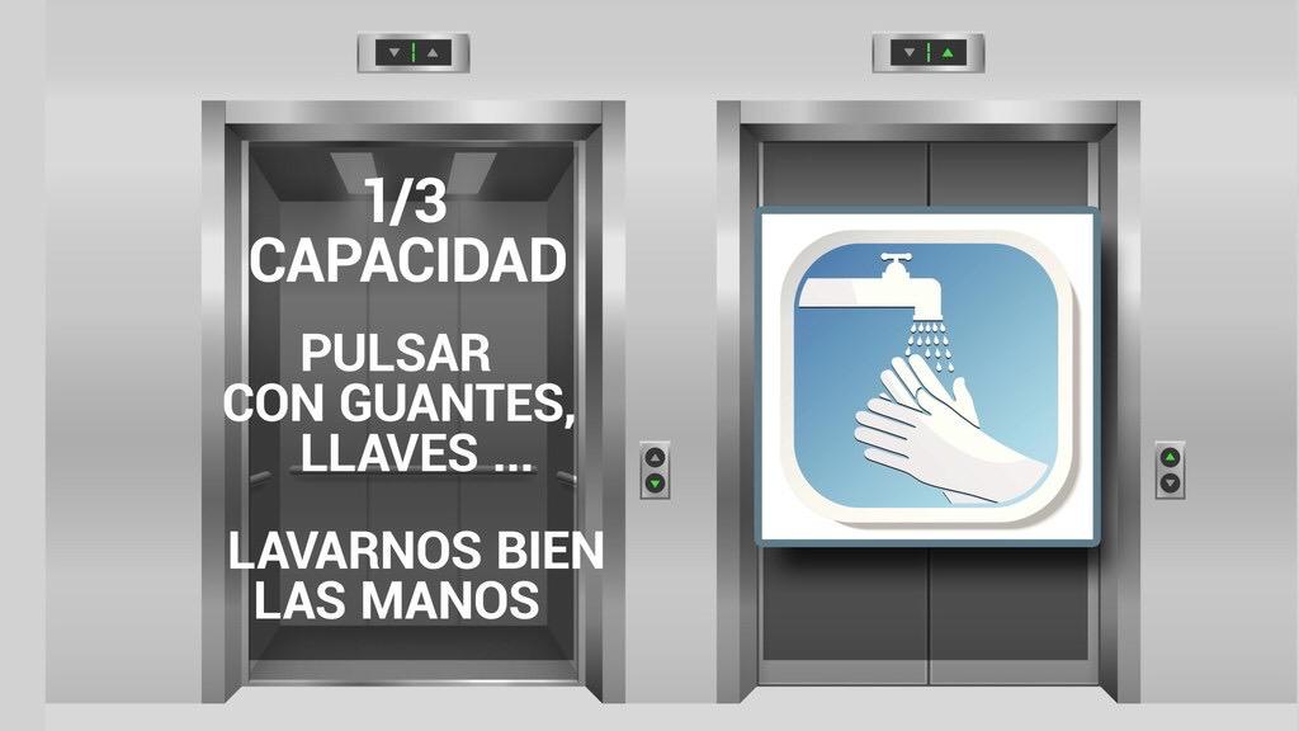 Los ascensores, foco de contagio del coronavirus