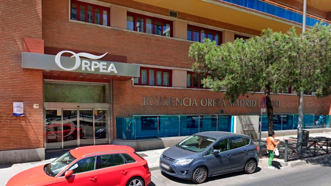 Fachada principal de la residencia Orpea Loreto, situada en la calle Reina Victoria de Madrid