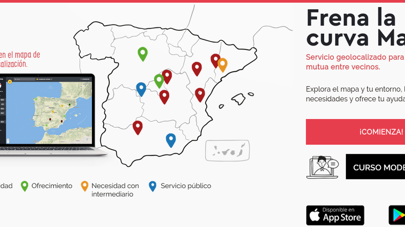 'Frena la curva', una iniciativa de colaboración ciudadana para parar al coronavirus