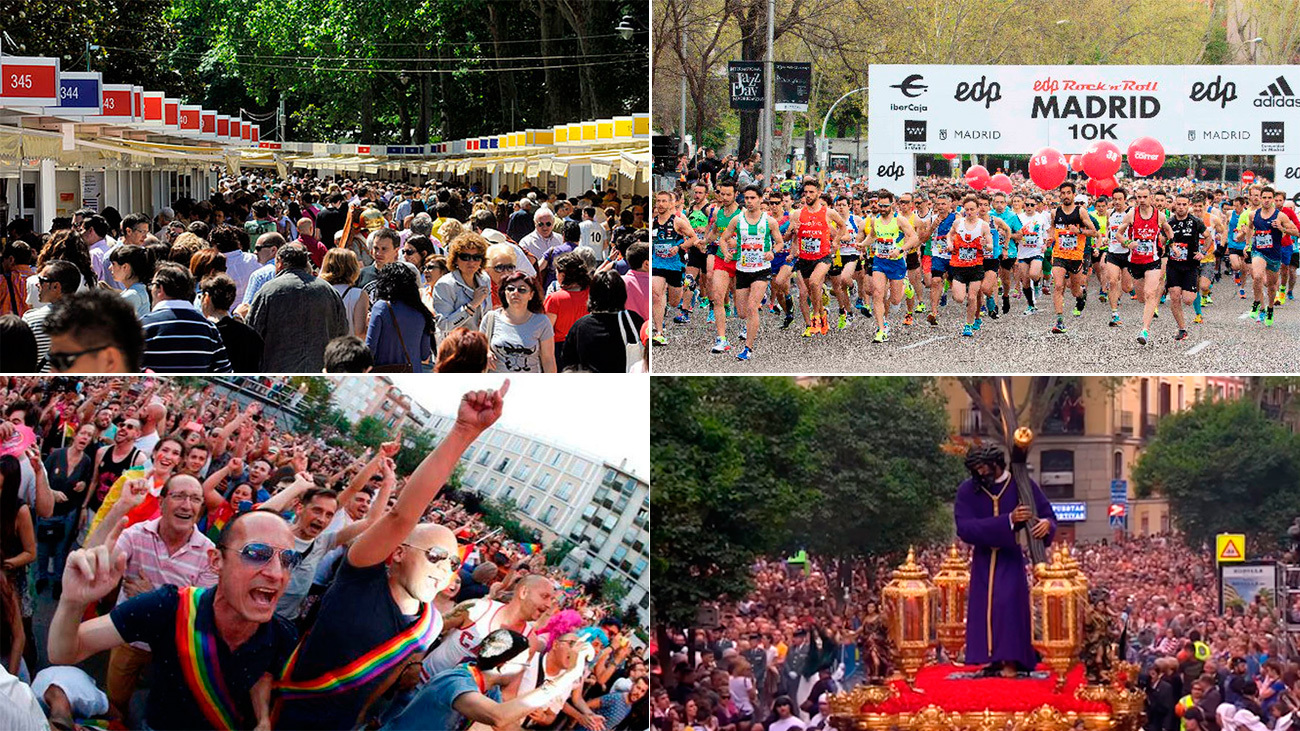 Feria del libro, Maratón de Madrid, Fiestas del orgullo, Semana Santa... eventos cancelados por el coronavirus
