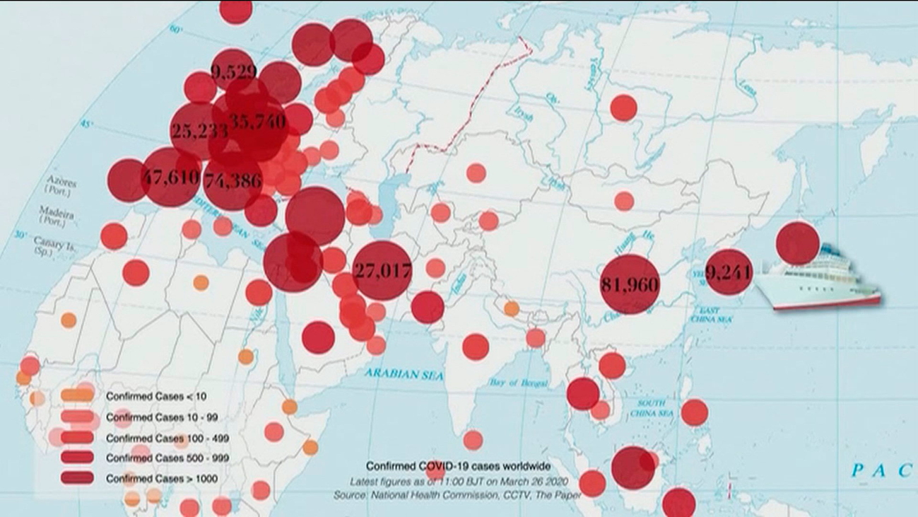 Un tercio de la humanidad, confinada por el Covid-19