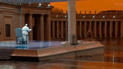 El Papa bendice al mundo en una ceremonia en soledad sin precedentes por el coronavirus