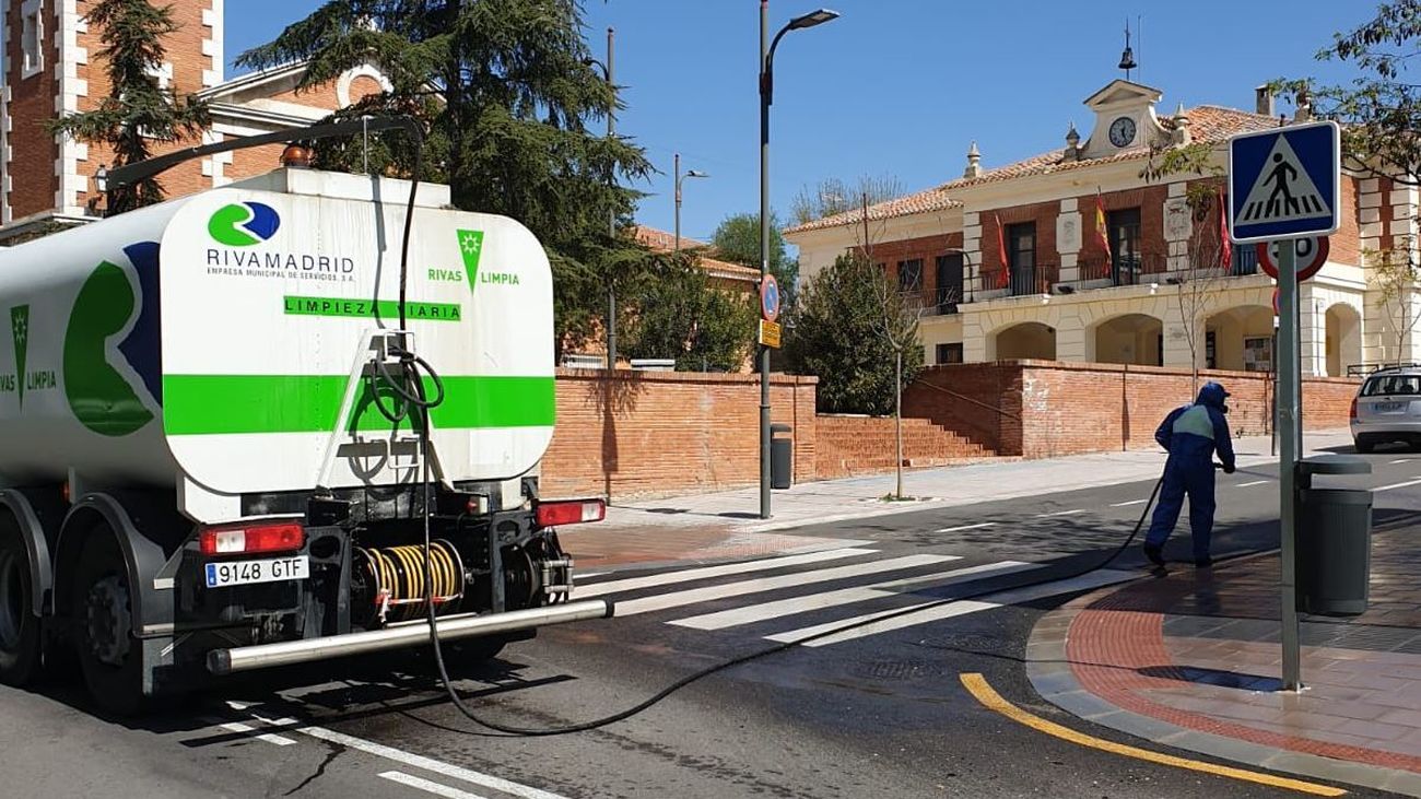 Rivas Vaciamadrid limpia las calles