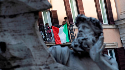 Se reduce el número de contagios en Italia