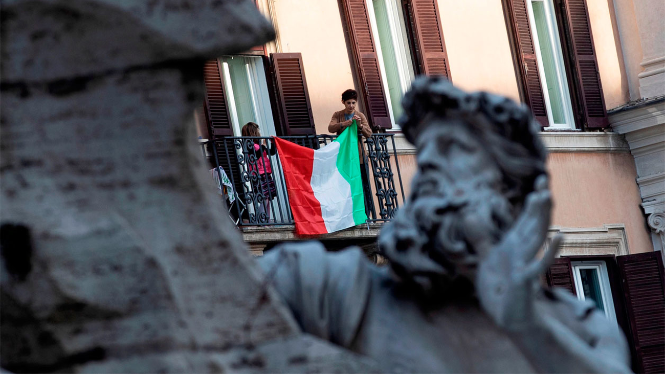 Se reduce el número de contagios en Italia