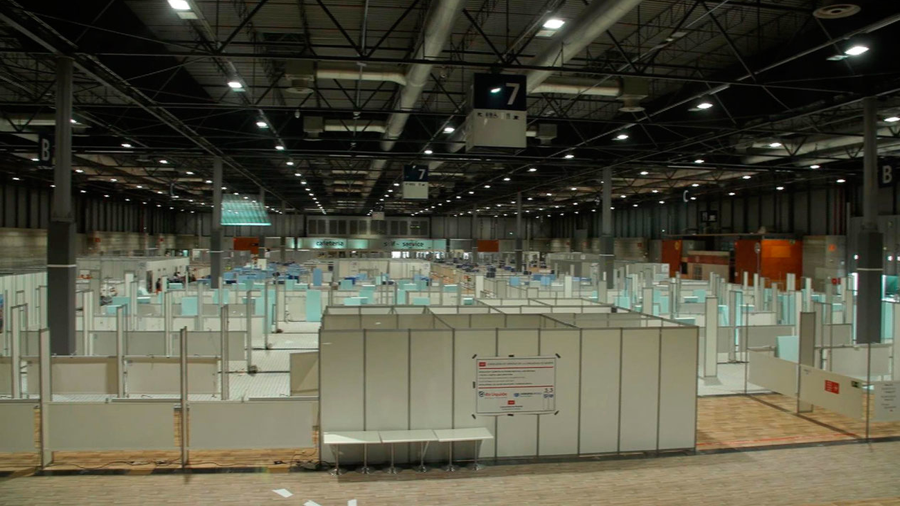 Hospital del pabellón 7 de Ifema, 1.380 pacientes ingresados, 531 dados de alta